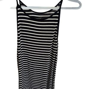 American Eagle Outfitters Black and White Striped Tank Top